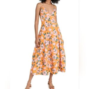 Free People Finer Things Maxi Dress in Sunshine Combo